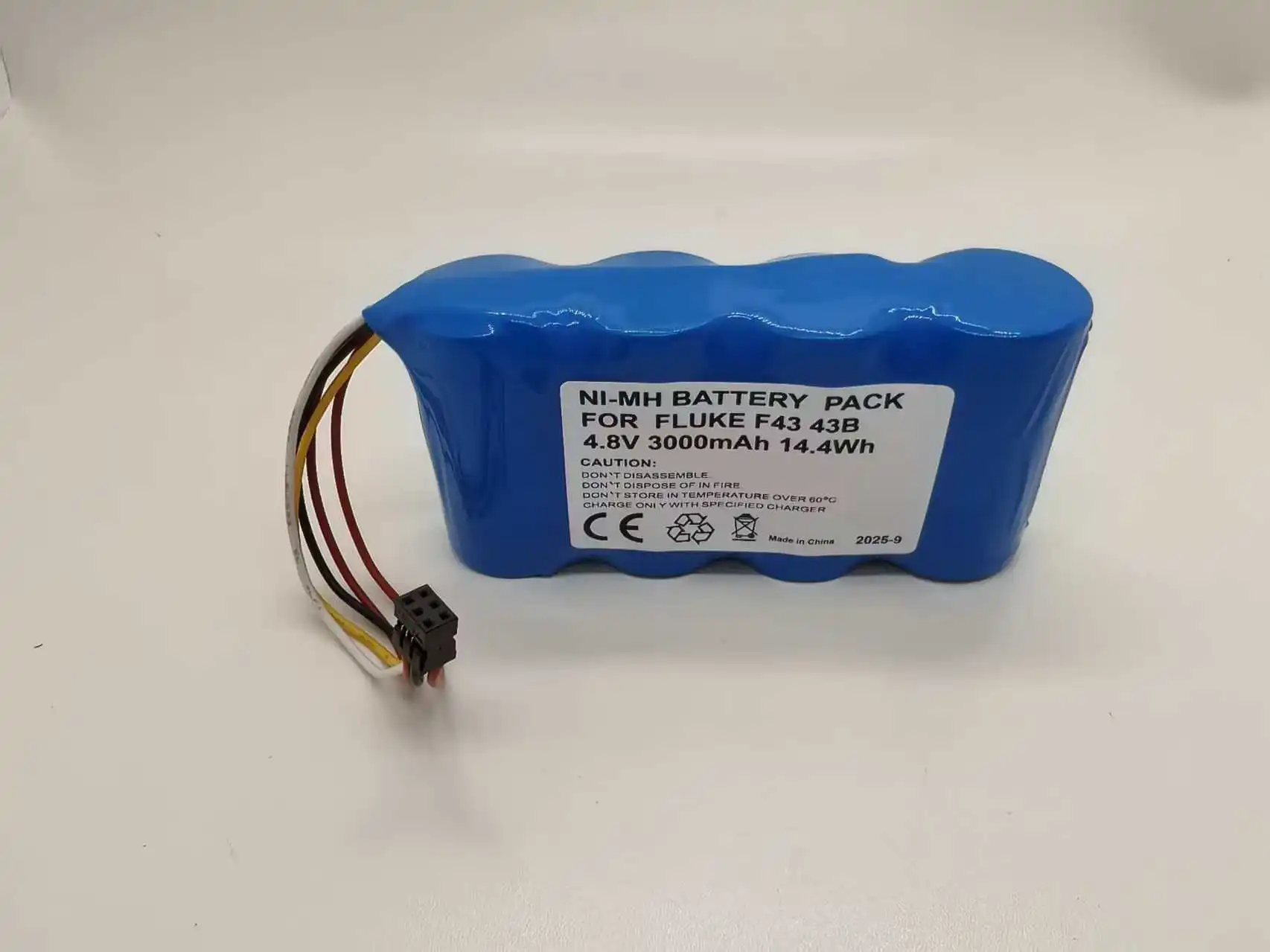 4.8V 3000mAh Battery for Fluke BP120MH B11483 Scopemeter 120 for Fluke 43 43B   Ships within 2 days,delivery in 10–25 days
