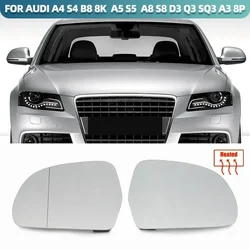 For Audi A4 B8 2010 2011 2012 2013 2014 2015 Rear View Rearview Mirror Glass Car Accessorion