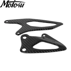 Carbon Fiber Motorcycle Heel Plates Rearsets Heel Guards Guard For Yamaha R1 R1M R1S 2015 2016 2017 2018 2019 2020 2021 2022
