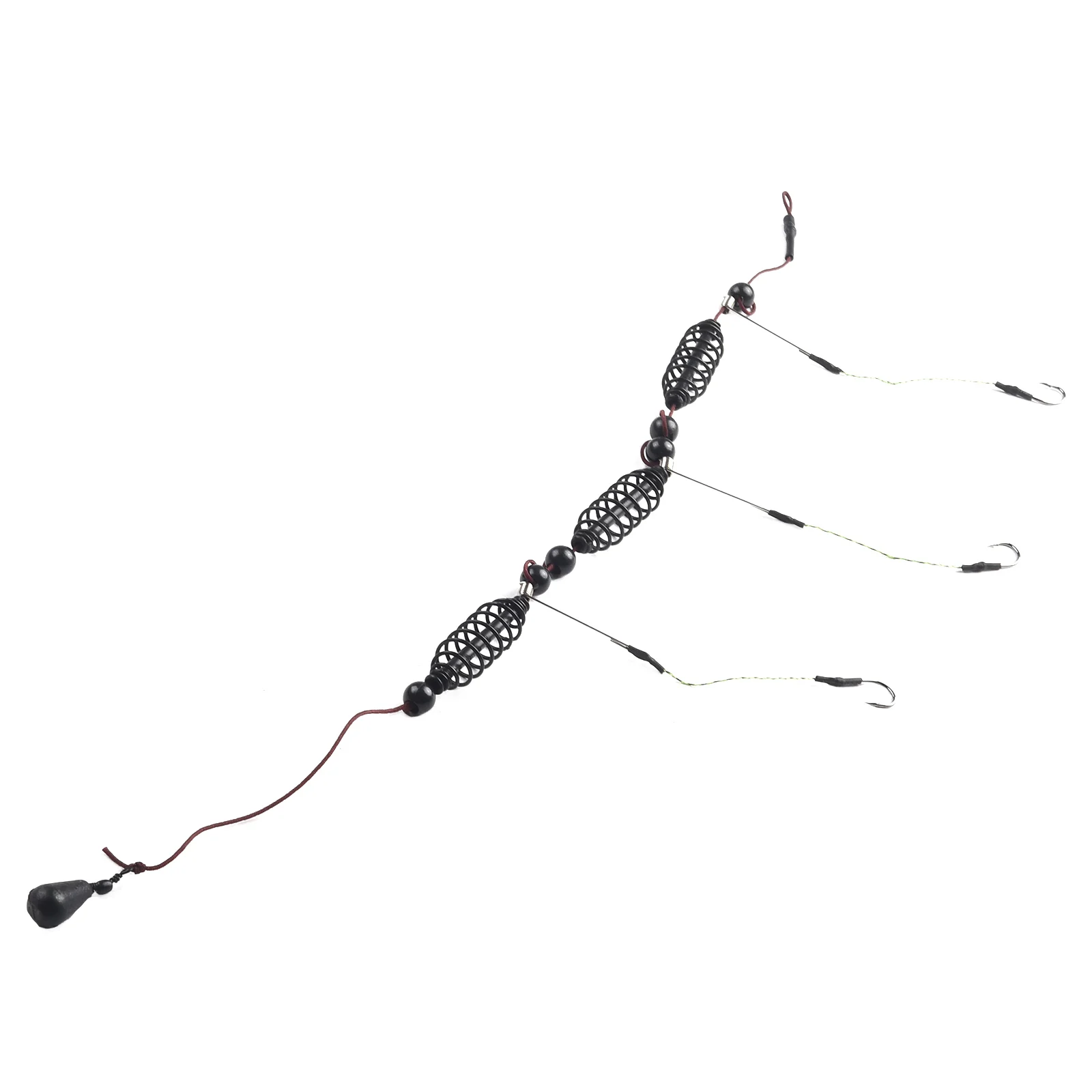 

Useful High Quality Practical Bait Cage Set Fishing Feeder Tackle Tied 15*10mm 1pcs Feeder Lead+High-carbon Steel