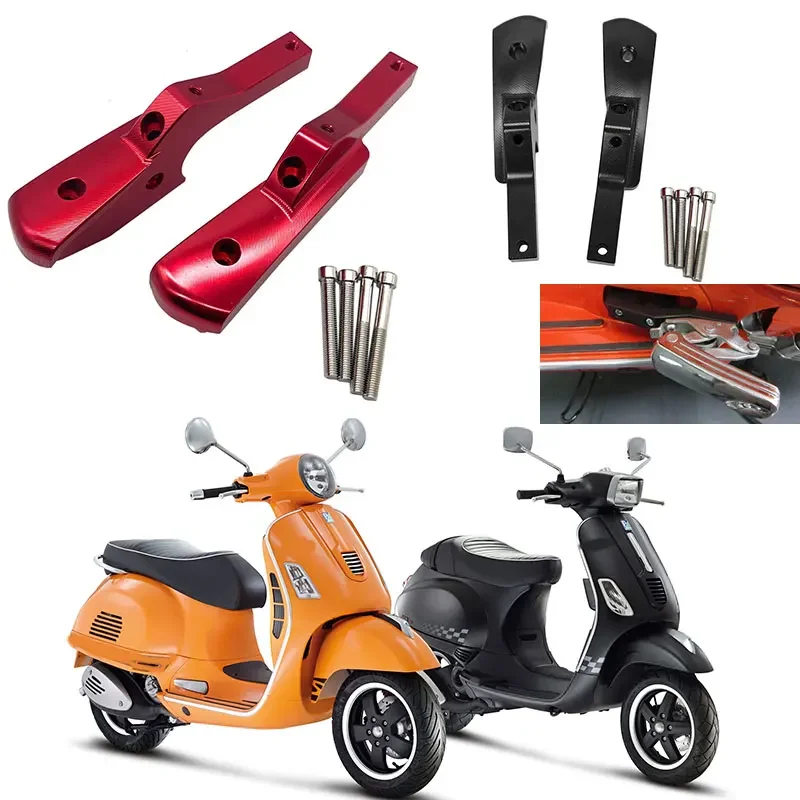 

Motorcycle accessoryFit For Vespa GTS GTV 300 GTS300 GTV300 2013-2023 Passenger Extensions Footpegs Extended Accessories Footpeg