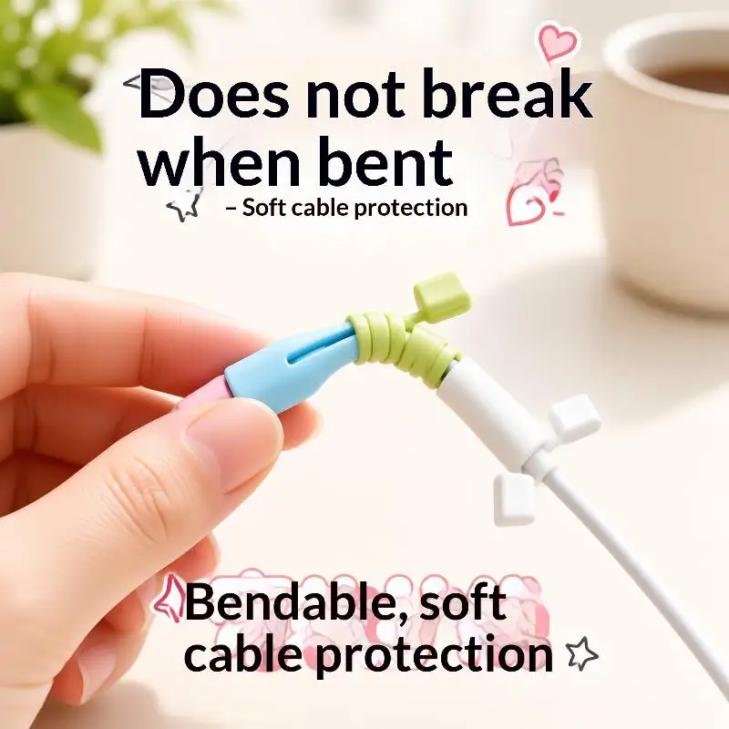 10Pcs USB-C Cable Protectors, Anti-Break Sheaths Suitable for Smartphones, Tablets, Compatible with USB-C Data Cables.