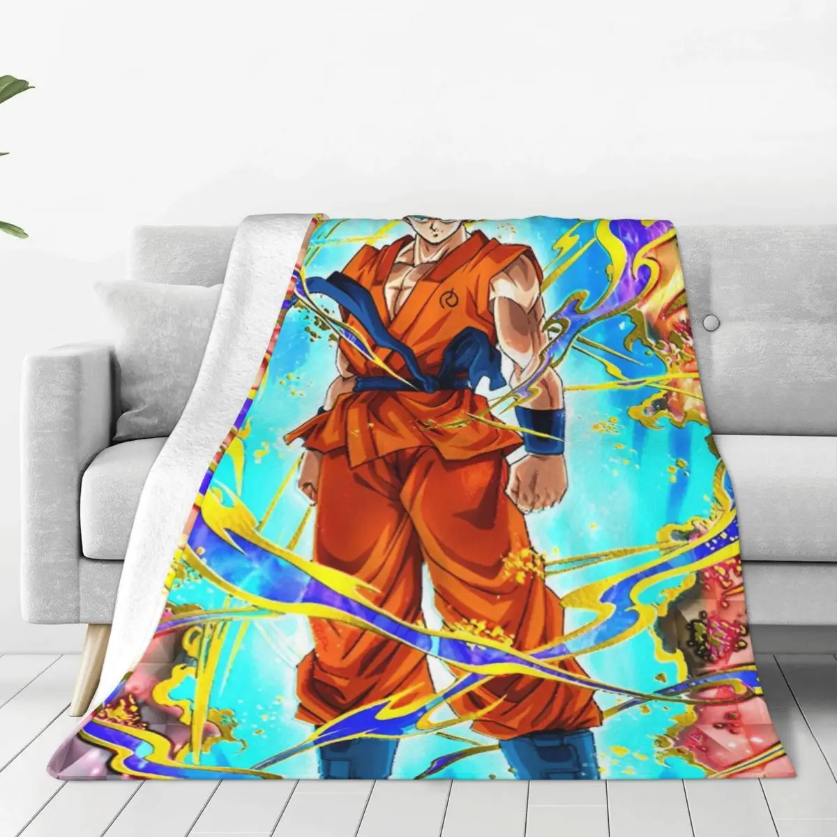 Anime D-Dragons B-Balls Throw Blanket Flannel Bedspread For Couch Chair Pattern Sofa Bed Cover