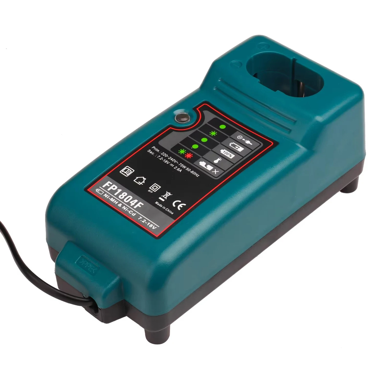 

Battery Charger for Makita 7.2V-18V NI-CD&NI-MH Battery 2.5A Replacement Power Tool Battery Charger DC7100/DC1410/DC711/DC9700