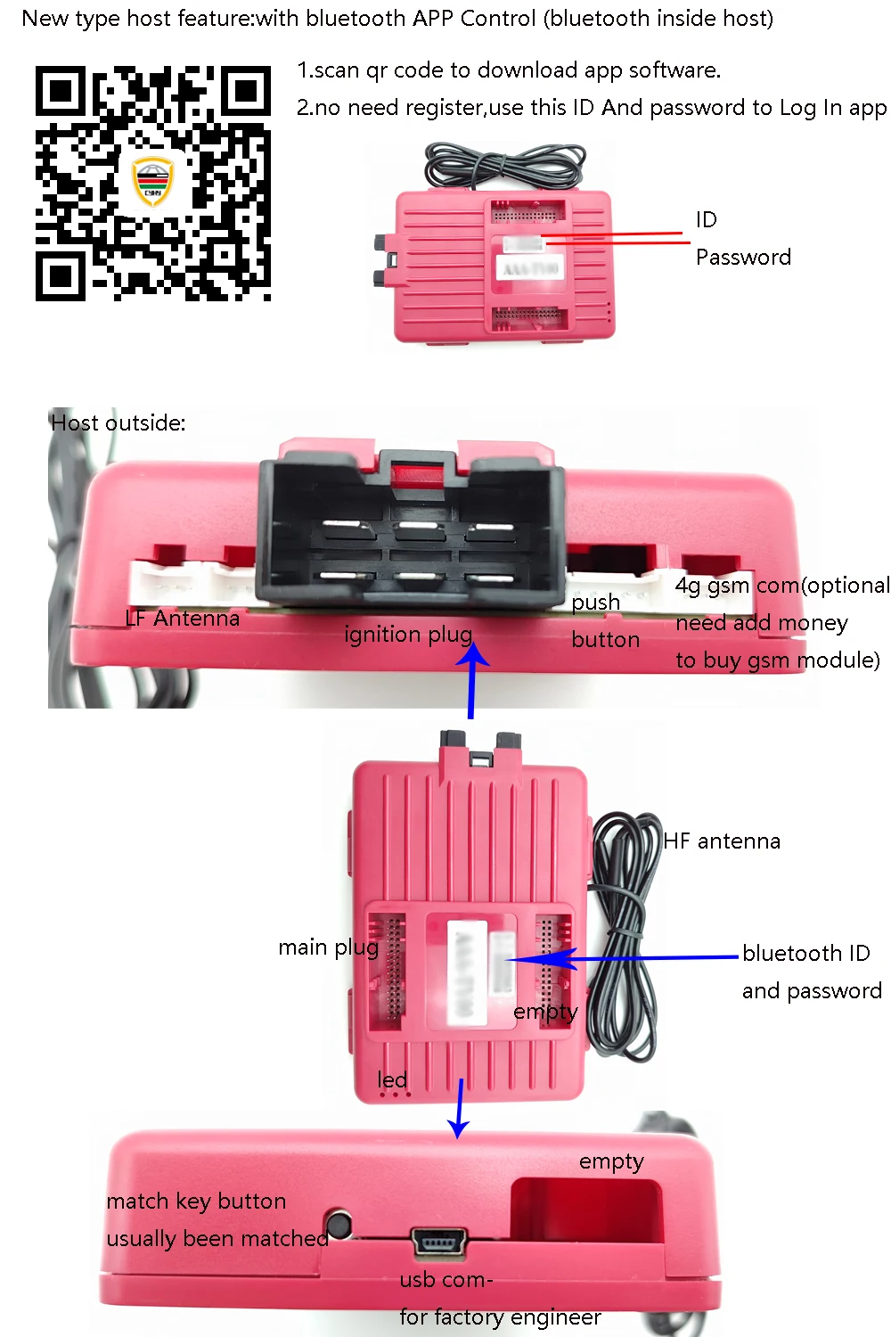Para volkswagen tiguan 2019-2023 atualização do motor push start stop sistema de partida remota pke keyless entrada canbus