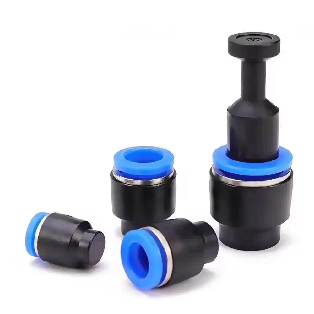 5Pcs New PPF Pneumatic Connector Plastic 4/6/8/10/12/14/16mm Air Hose Sealing Connector Pipe Plug Pipe Fitting