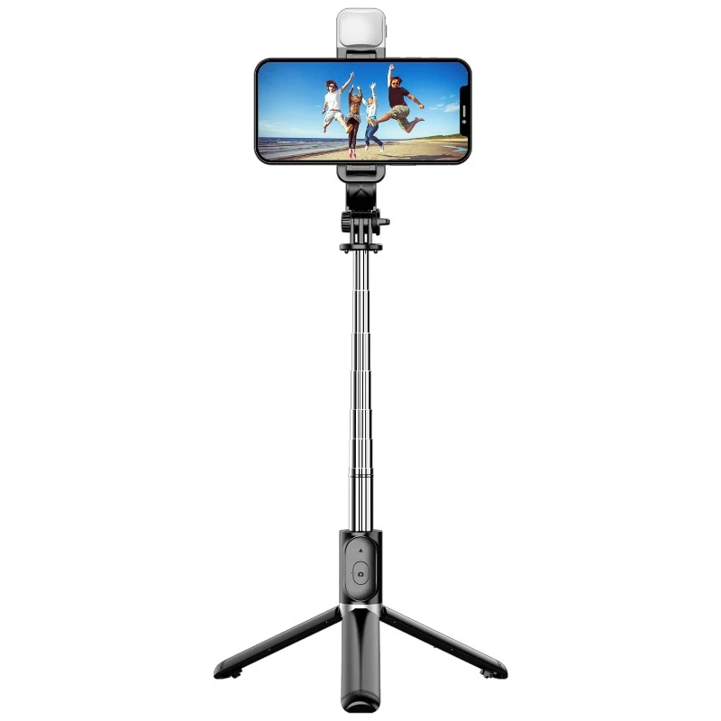 Portable 41 Inch Selfie Stick Phone Tripod with Wireless Remote Extendable Tripod Stand 360 Rotation Compatible with iPhone