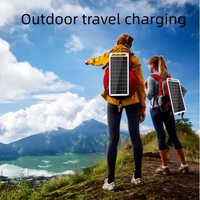 New 10W Portable Solar Panel 5V USB Solar Charger for Phones, Power Banks Outdoor Gear Lightweight for Camping, Hiking