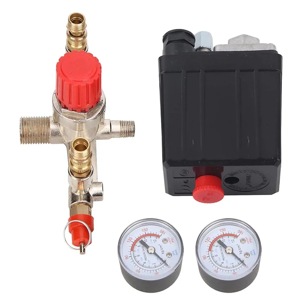 Adjustable Type Pressure Switch Valve Valve Assembly Manifold Design Air Compressor Accessory Pressure Control System