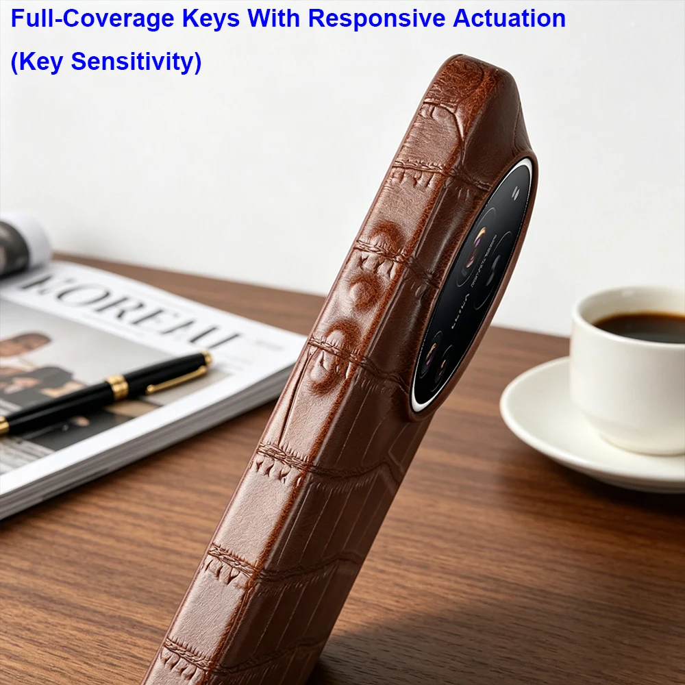 Luxury Crocodile Leather Case for Xiaomi 17 Ultra 15 15T 17T Pro 13T 12s 14T Pro 12 13 11 Lite 17 Pro Max Phone Case Back Cover