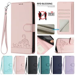 For Samsung Galaxy A16 5G Case Leather Wallet Anti-theft Brush Case on For Etui Huawei Samsung A16 A 16 SM-A166B A06 Phone Cover