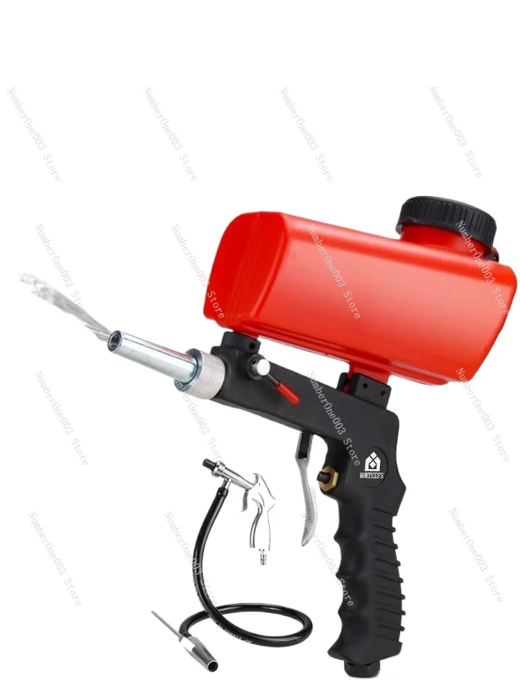 Handheld Sandblasting Gun Sandblaster Small High-pressure Renovation Glass Crystal Engraving Portable Metal Sandblasting Rust