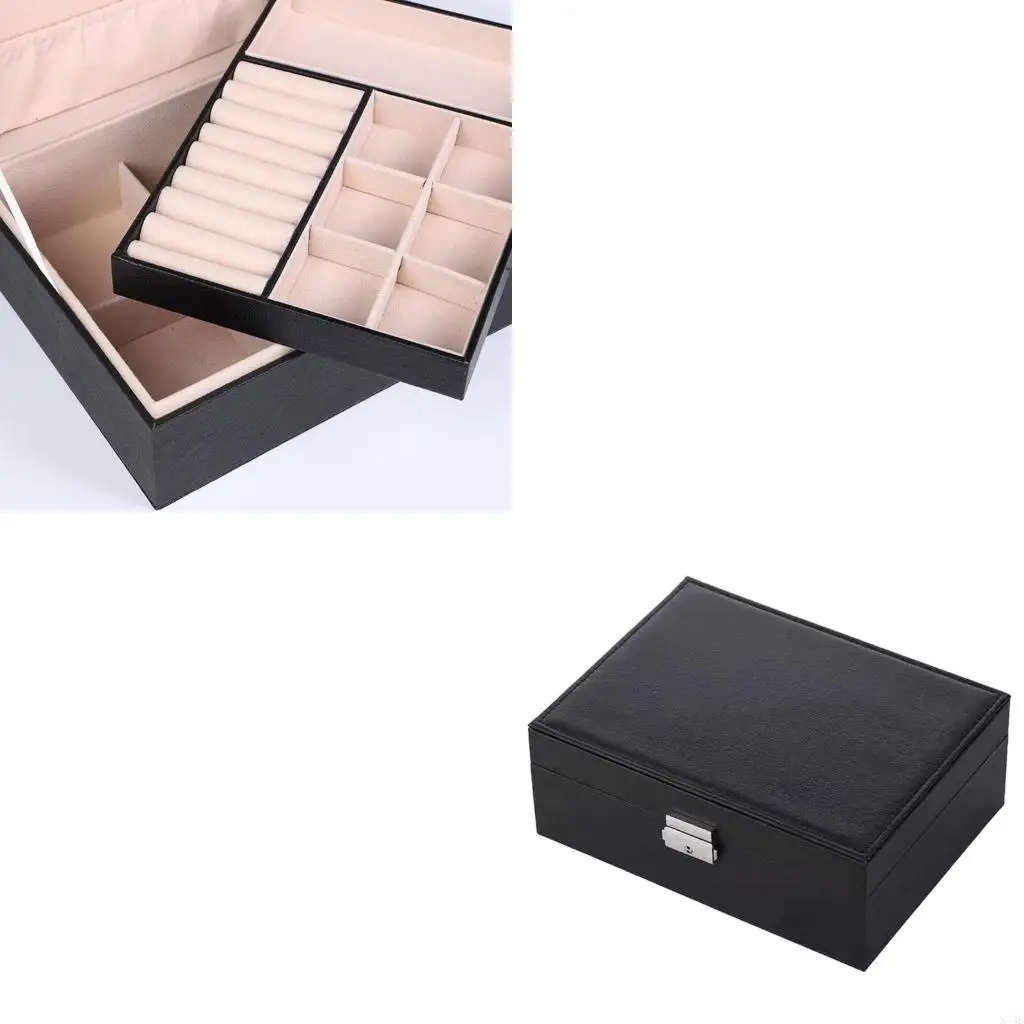 

Стильный органайзер для ювелирных изделий с отделениями, удобный футляр для хранения ювелирных изделий, коробка для демонстрации