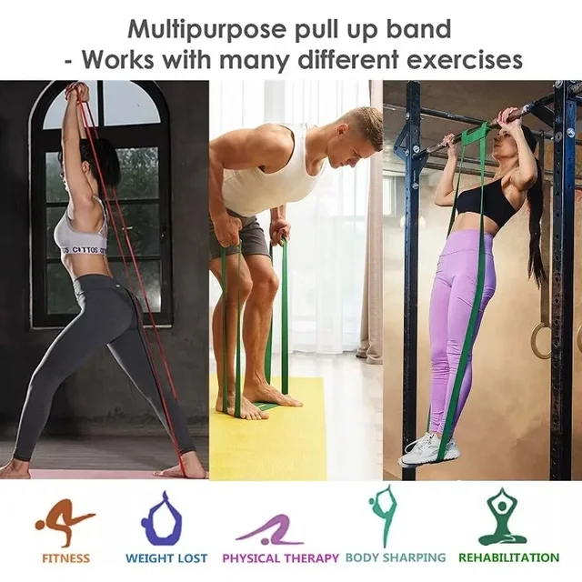 5~120lbs Fitness Resistance Band Boxing Agility Training Workout Gym Equipment Yoga Pilates Accessories Rubber Band Home Gym 1