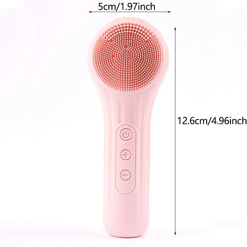 Brosse de nettoyage du visage sonique IPX7, dispositif étanche, épurateur de visage en Silicone, exfoliant, masseur par vibrations, nettoyage en profondeur