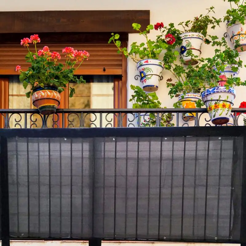 Apartment Balcony Privacy Screen Apartment Privacy Cover 35.43 X 196.85 Inches/90 X 500 Cm Breathable Privacy Cover Awning With