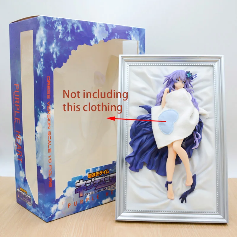 25cm Choujigen Game Neptune THE ANIMATION Purple Heart Anime Girl Figur Green Heart Actionfigur Sammlermodell Puppenspielzeug