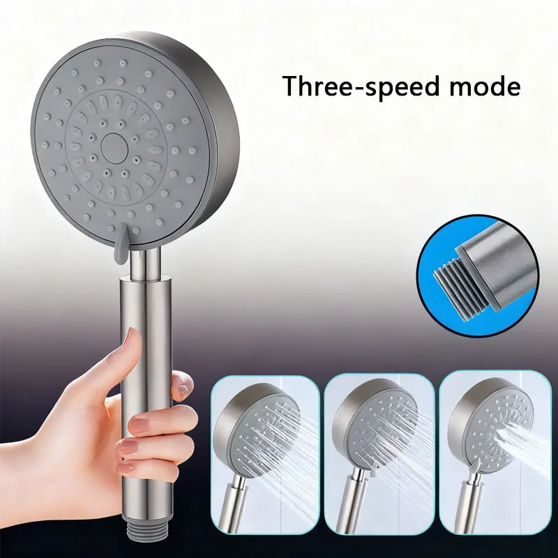 

Душевая насадка с ручным режимом высокого давления и 3 распыления, со шлангом из нержавеющей стали, регулируемая установка, чистящие ванны