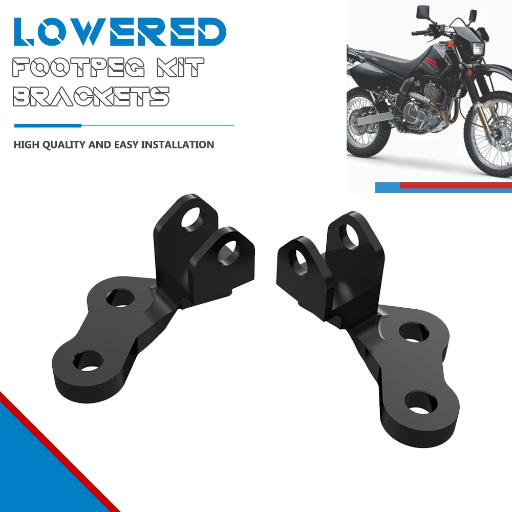 Motorcycle Accessories Fit For Suzuki DR650 DR 650 1996-2023 2022 Footpeg Lowering Mounts Foot Peg Lowering Kits DR650S DR650SE