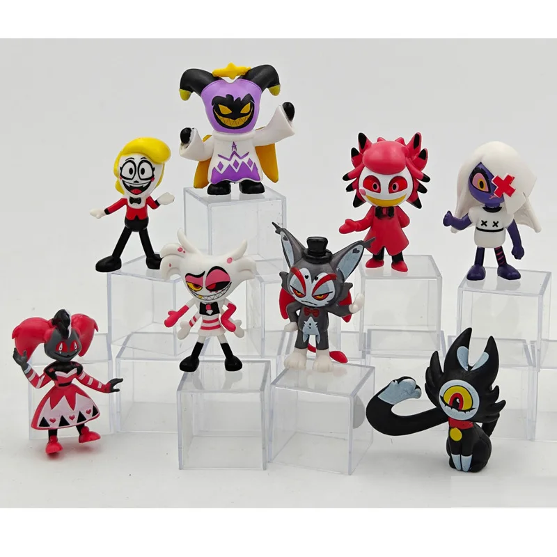 New product hazbin hotel extremely evil boss peripheral doll gift hell inn clown figurine ornament