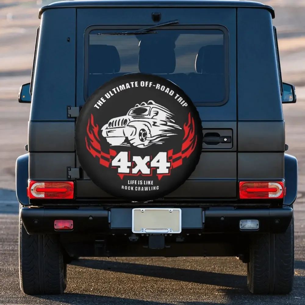 Maßgefertigte Vitara Offroad Ersatzradabdeckung Tasche für Jeep Hummer Auto-Radschutz Zubehör 14" 15" 16" 17" Zoll – Detail 12