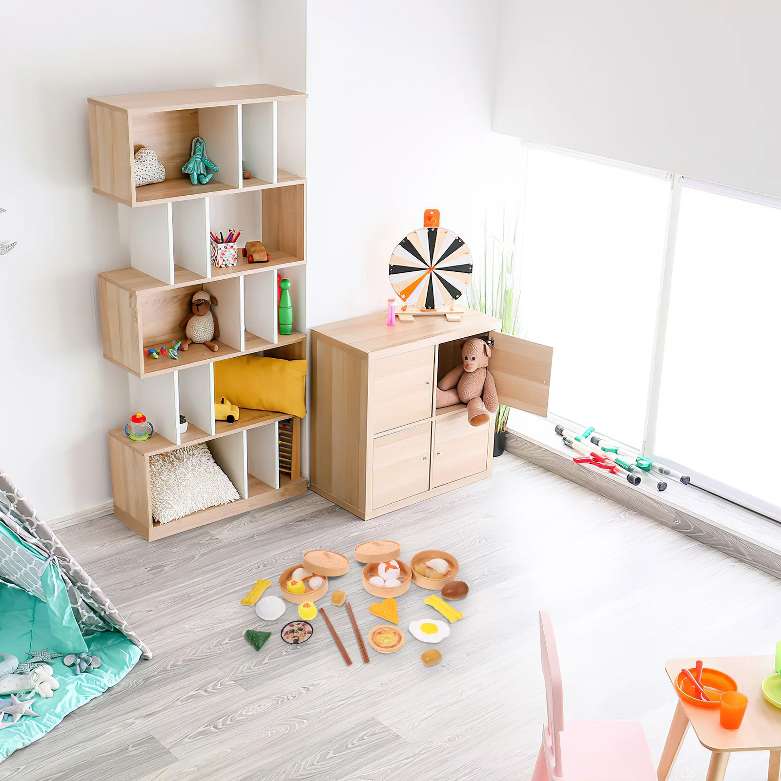 29 個のキッチン調理子供用おもちゃカラフルな蒸しパン蒸し器教育ロールプレイセット創造性知性を促進します