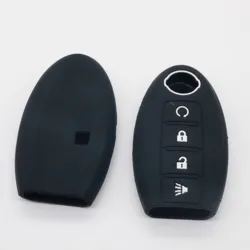 4 Buttons Remote Car Key Cover Case 4b Silicone For Nissan Qashqai Micra For Nissan Teana X-Trail Qashqai Livina Sylphy Tiida