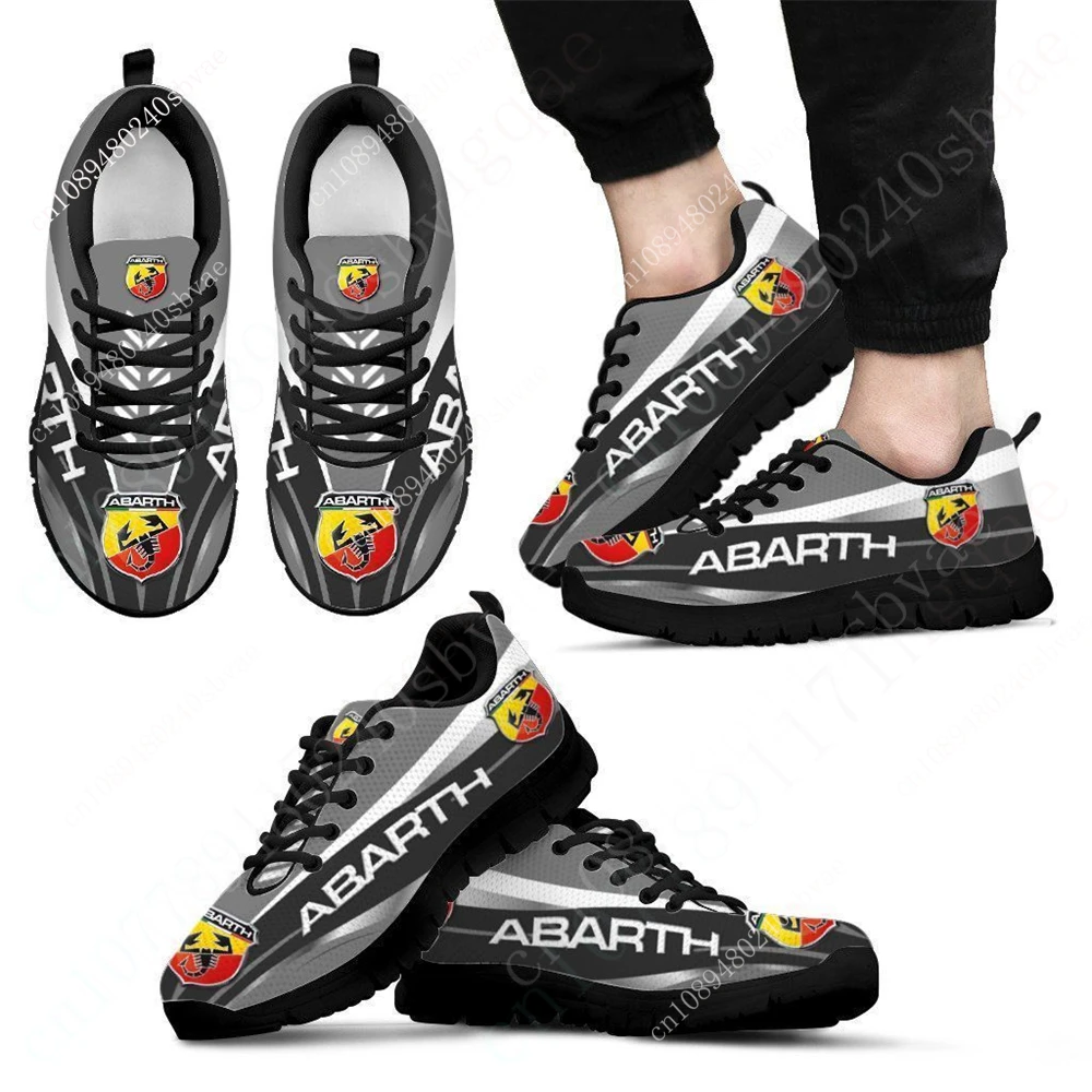 Abarth sepatu kets lari untuk pria wanita, sepatu Sneakers kasual remaja, sepatu olahraga tenis ringan buatan kustom nyaman untuk pria dan wanita