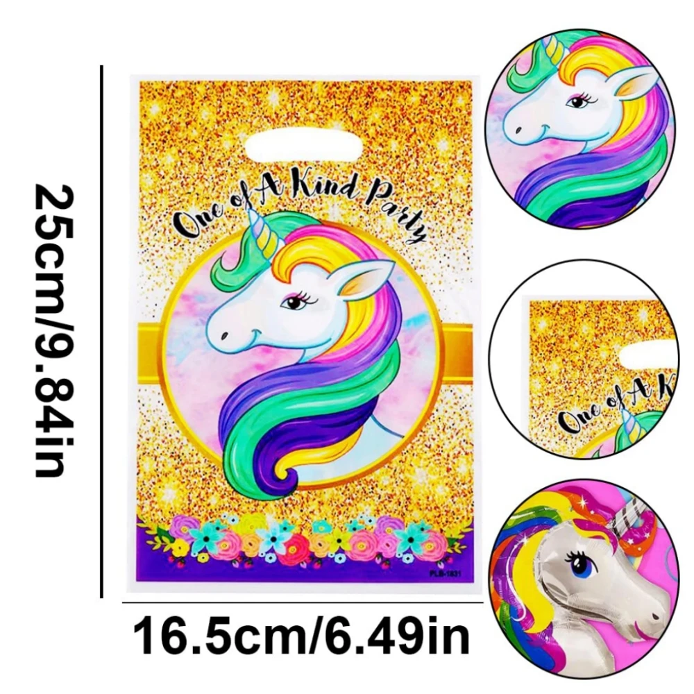 Unicorn Birthday Party Decorations Kid Party Favor Unicorn Goodie Bags Rainbow Unicorn Baby Shower Girl Birthday Party Supplies