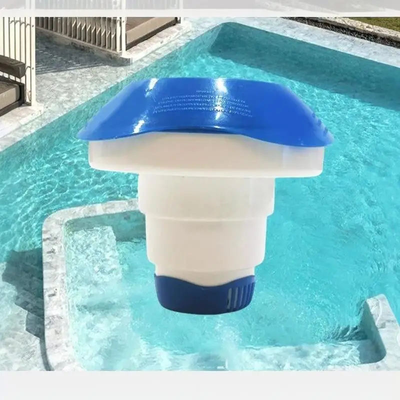 Pool Supply Retractable Floating Medicine Box Chlorine Tablets Dispenser Floating Slow Release Tablet Holder Swimming Pool Spa