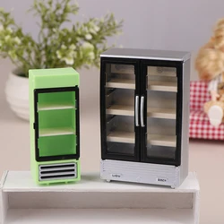 1/12 Dollhouse Simulation Refrigerator Freezer Model Dollhouse Mini Furniture Accessories Dolls House Decoration Toys