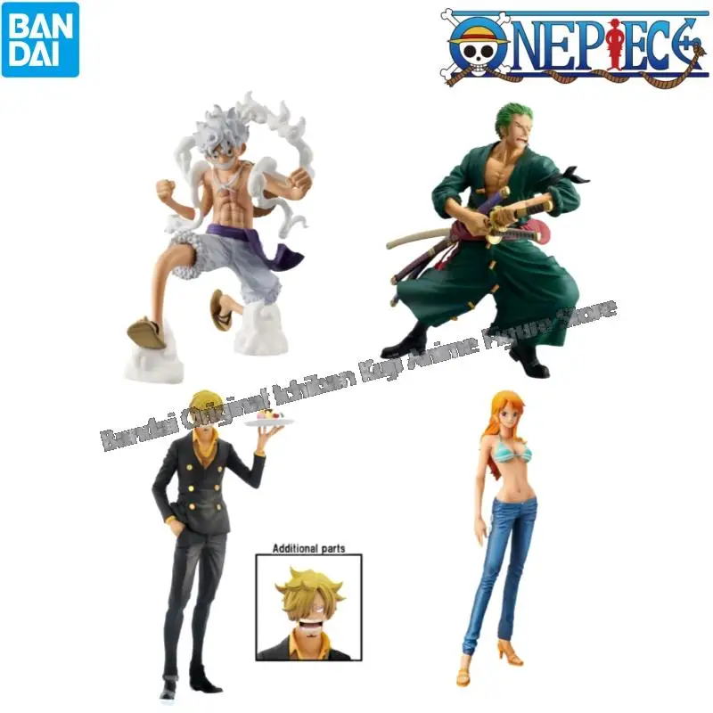 

In Stock Bandai Original Box Garage Kit One Piece Monkey D Luffy Roronoa Zoro Sanji Nami Anime Characters Collectible Statue