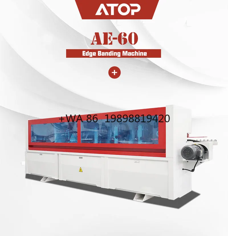 High-speed Automatic Edge Banding Machine Automatically Cutting End Comes with Vacuuming Edgebander