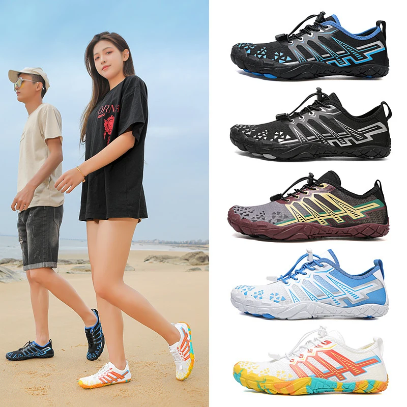 

Unisex Swimming Water Shoes Men Barefoot Outdoor Beach Sandals Upstream Aqua Shoes Plus Size Nonslip River Sea Diving Sneakers