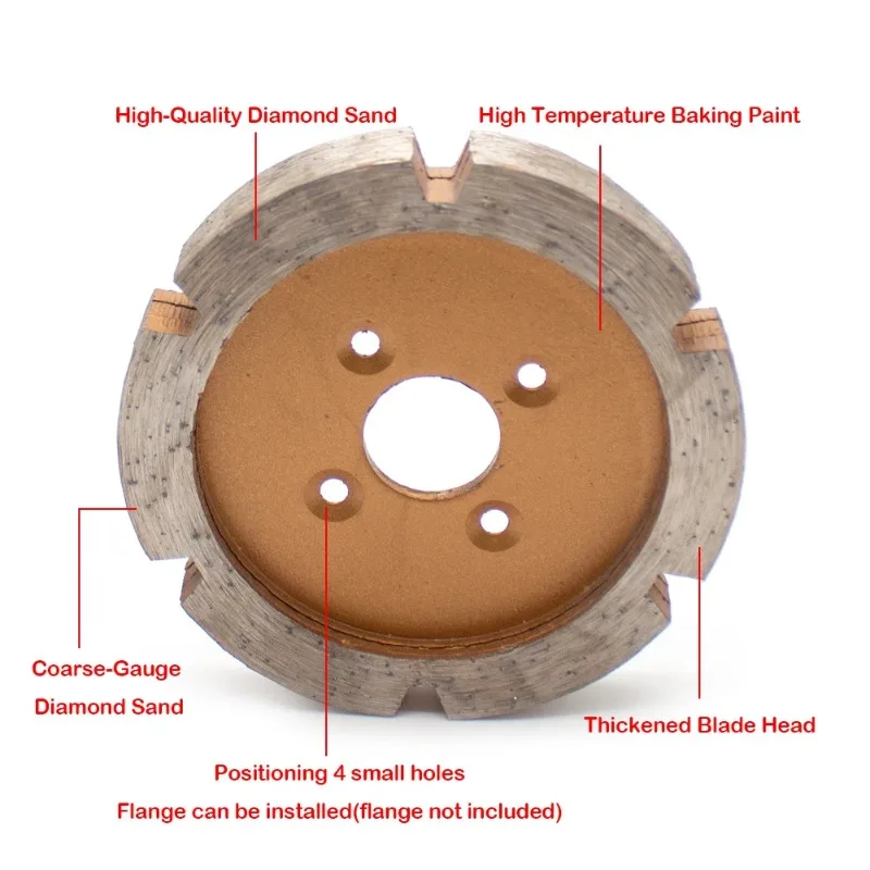 90MM Diamond Saw Blade 3-15MM Thickened Carving Blade Stone Wall Concrete Floor Slotting Dry Cutting Sintering Grinding Blade