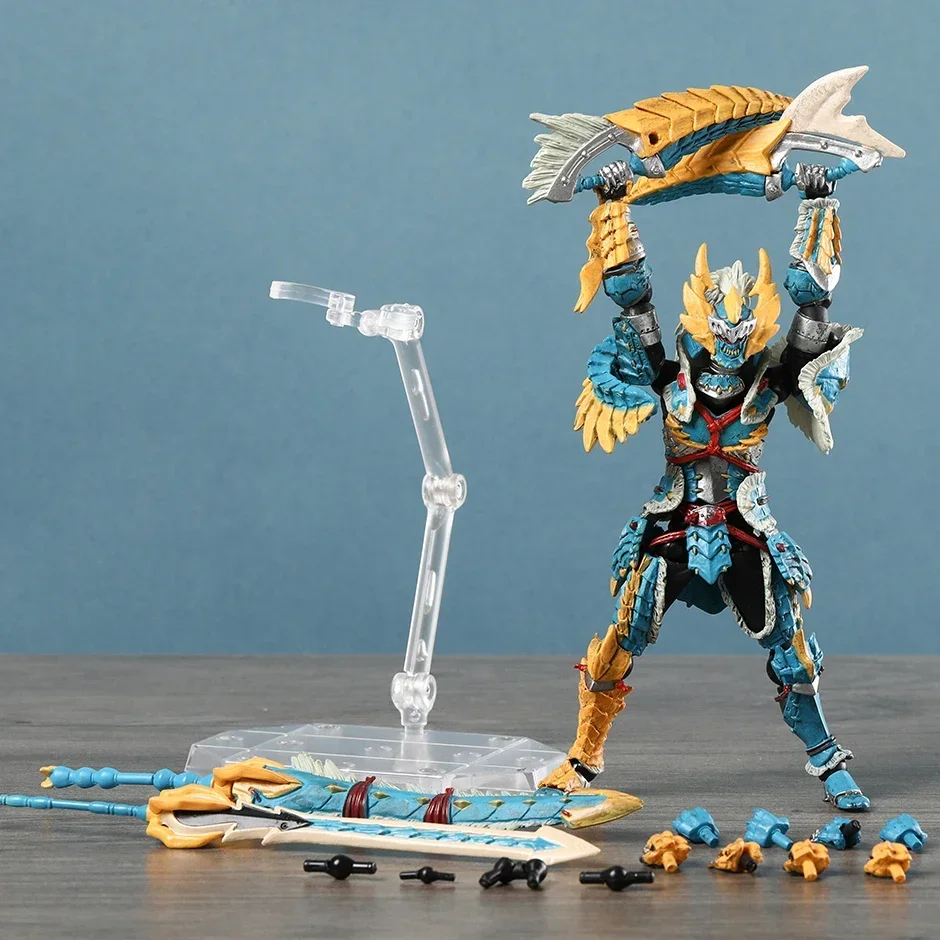 Zinogre Rathalos Armor Swordsman PVC Action Figure Collection Model Toy Doll Gift