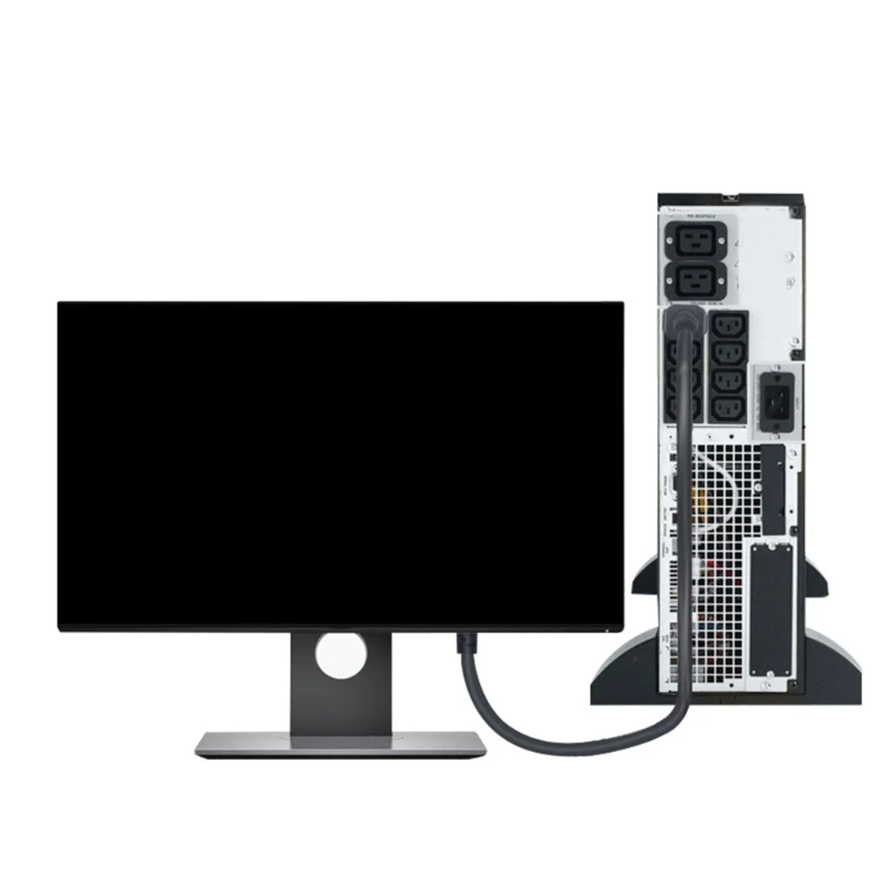 Dây cáp nguồn IEC 320 C14 Male sang IEC 320 C15 cho máy tính xách tay Bộ điều hợp nguồn Dropship