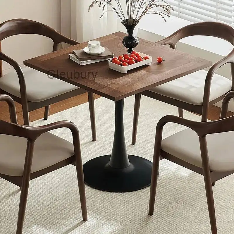 Wooden Minimalist Café Tables Modern Living Room Hotel Restaurant Café Tables Kitchen Balcony Furniture Salontafel Ls40kfz