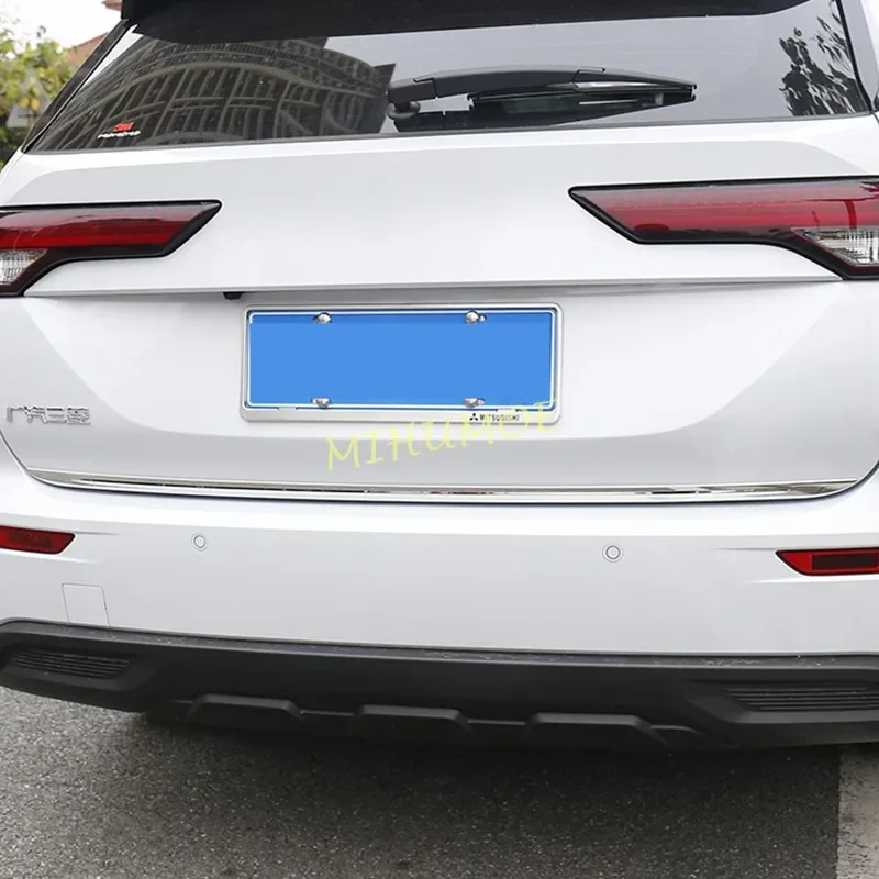 Stainless Steel Car Rear Trunk Tailgate Molding Cover Trims For Mitsubishi Outlander 2022 2023 2024 2025 2026 Accessories
