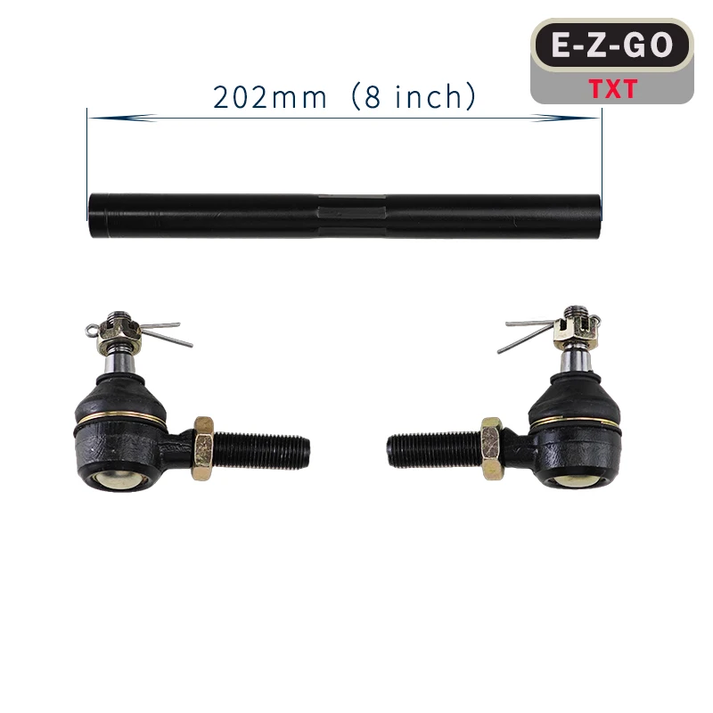 2Pcs 70074-G01 70074-G02 Golf Cart Tie Rod Assembly Compatible with EZGO TXT Medalist Marathon 1994.5-2001