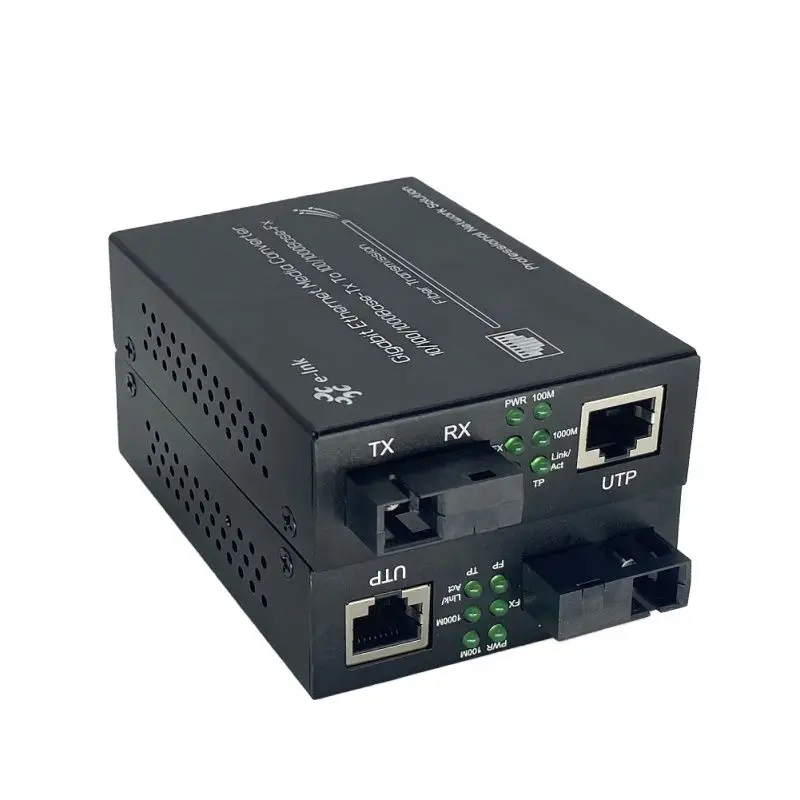 

Gigabit Ethernet PoE Media Converter 1000M RJ45 to SC Fiber Media Converter 802.3af/at 30W Single Mode Single Fiber, 1 Pair