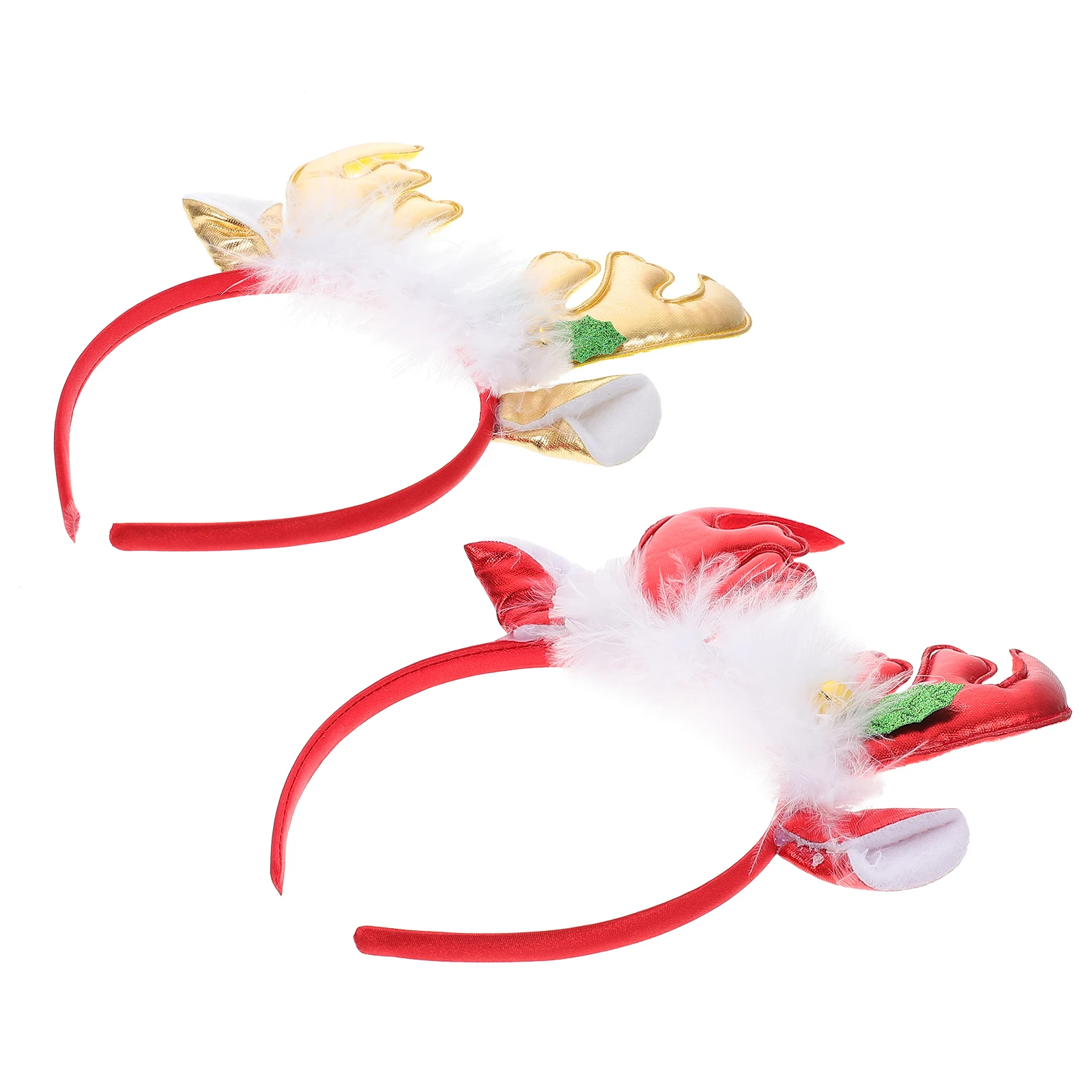 

2pcs Antler Headb Hair Hoops Kids Decor Costume Prop Christmas Party Accessories Women Xmas Deer nament Holiday Role Playing