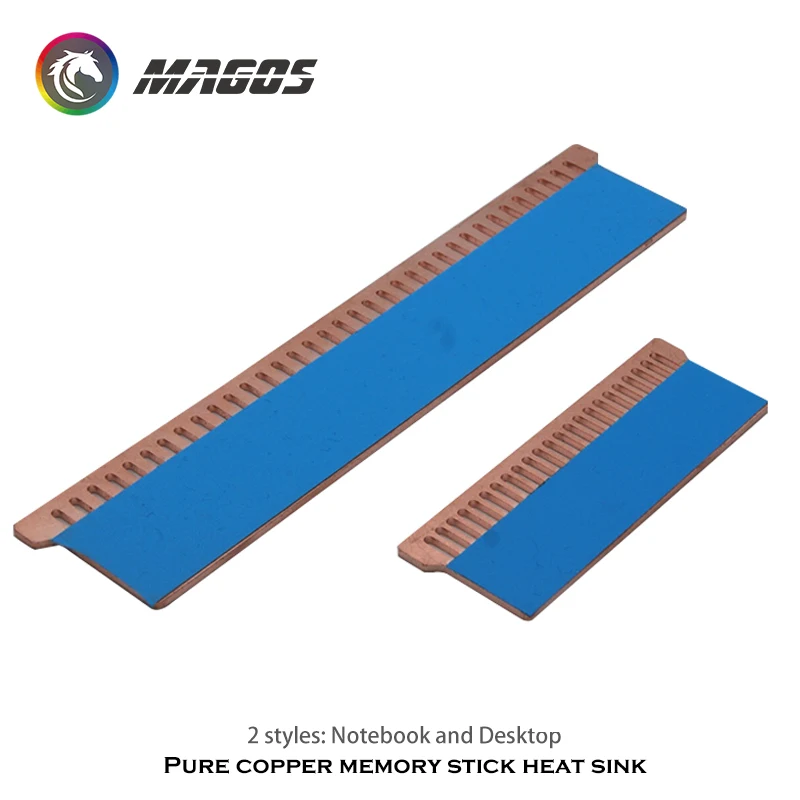 Full Copper Memory Heatsink For Gaming Notebook / Desktop DDR RAM Cooler Heat Sink 1.5MM Radiator Heat Dissipation Pad