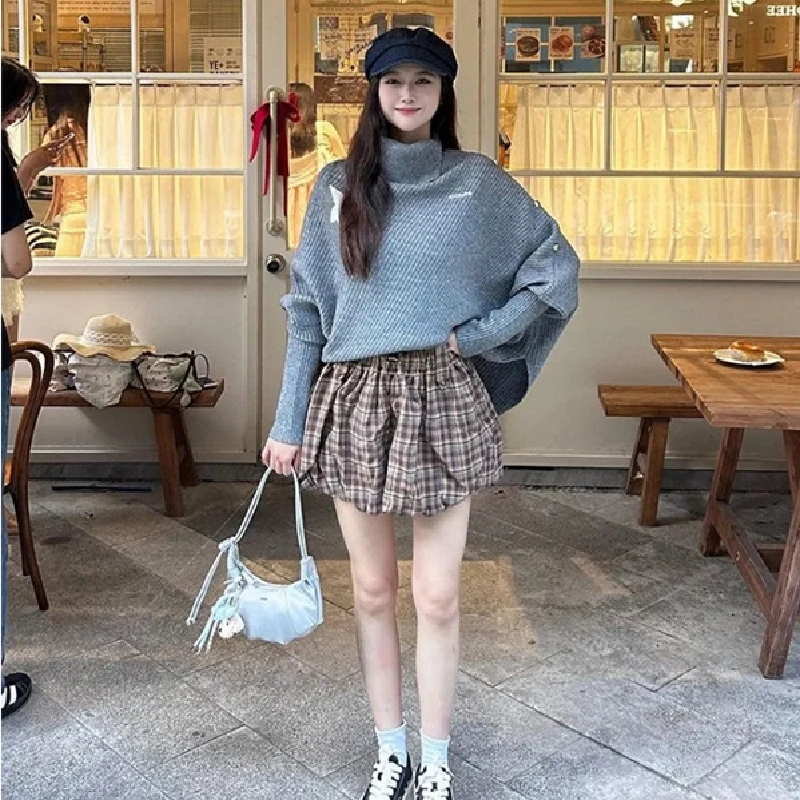 سترة نسائية محبوكة غير منتظمة جديدة من زيت الجنوب 2025 للخريف والشتاء غير غامضة طويلة Sve منتظمة مناسبة للطاقم Ne #3