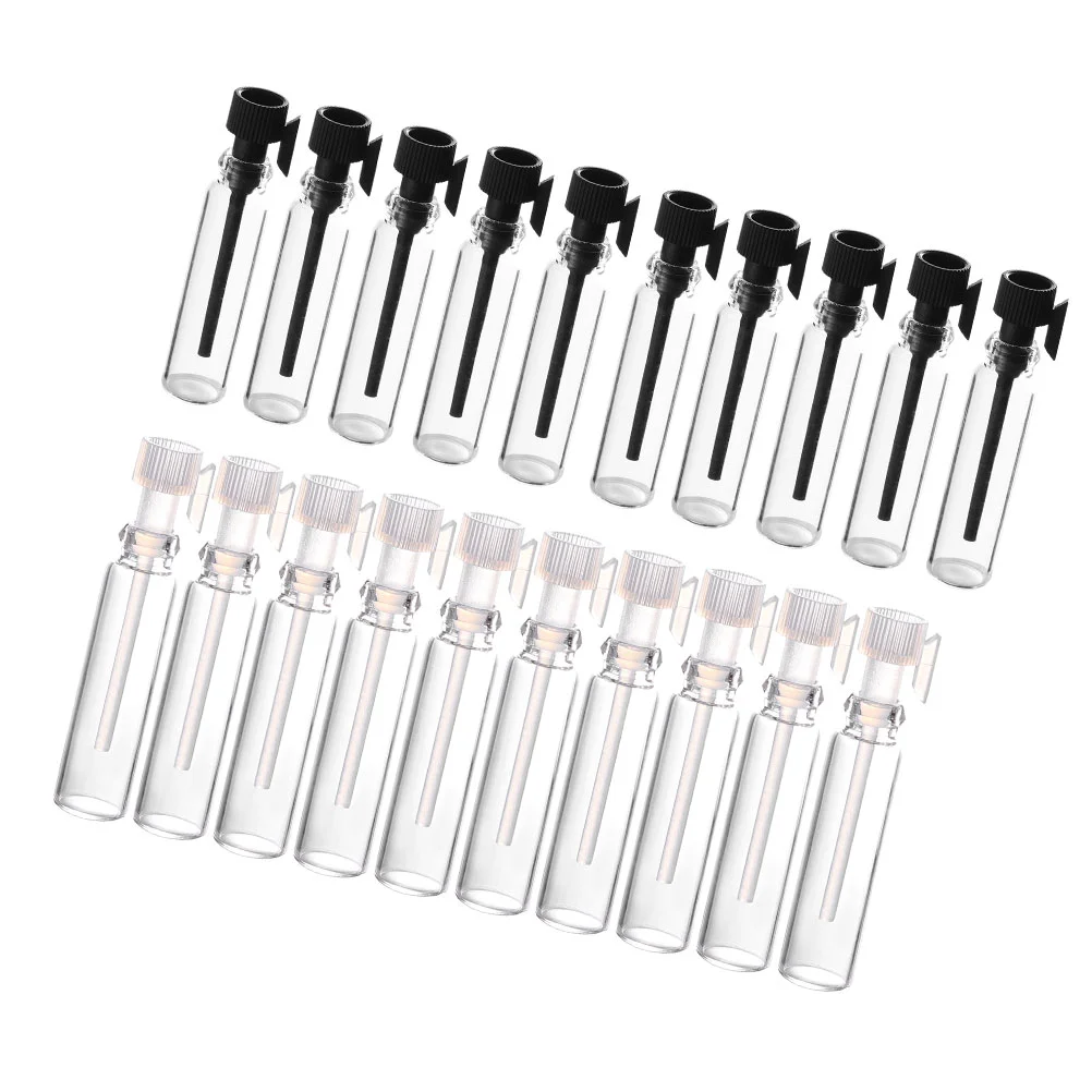 100 Pcs Glass Bottle Bottling Small Perfume Bottles Mini Sample Empty Storage Test Tube