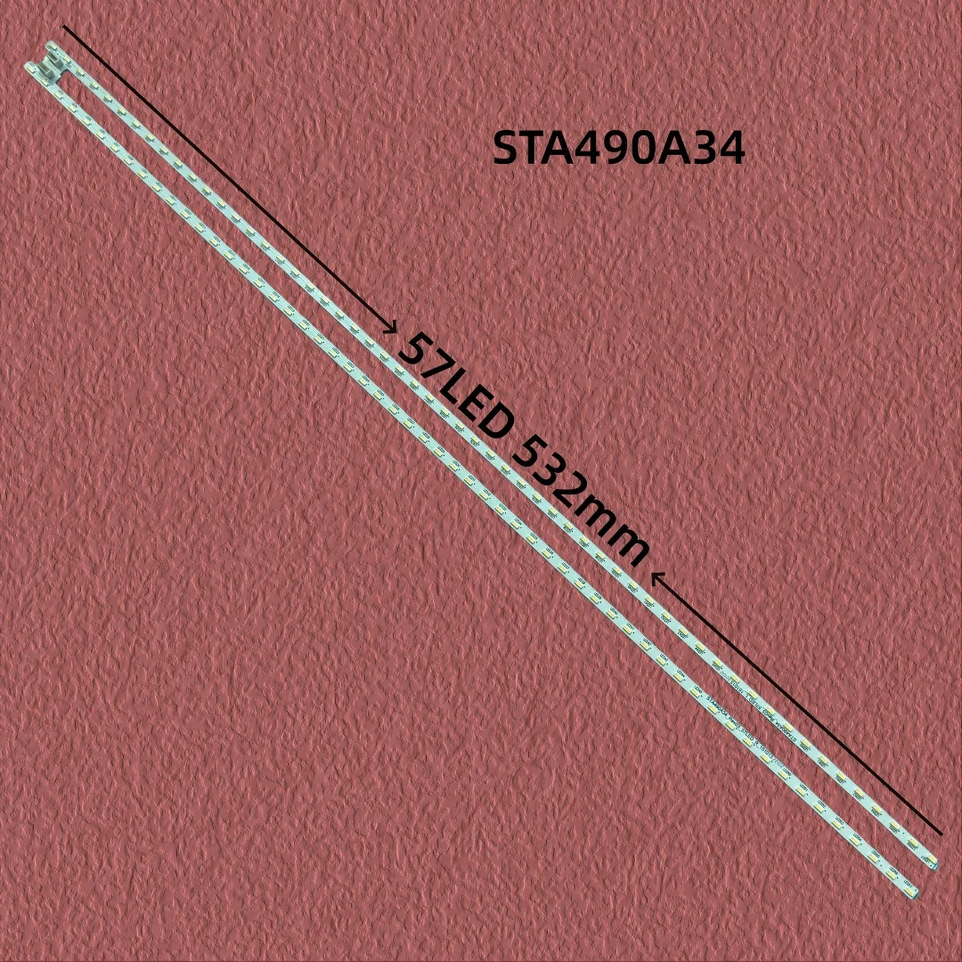 LED Backlight Strip for  TV KDL-49WD754/759/752/751 73.49S02.D00-2-DX1 STA490A34 57 LEDs Replacement Part R L