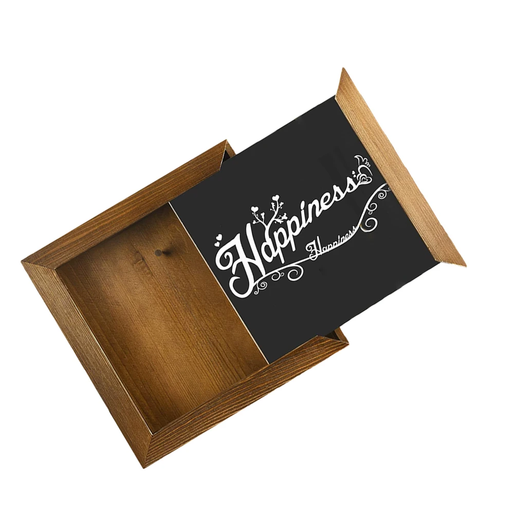 

1pcs Decorative Painting Safety Box Hidden Storage Photo Frame Money Jar Cash Saving Wood Coin Bank Mechanical Safe