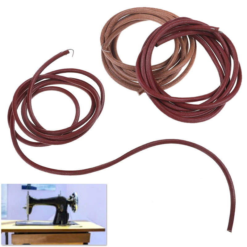 Leather Belt Treadle Parts With Hook For Singer Sewing Machine 5mm Household Home Old Sewing Machines Accessory 72\