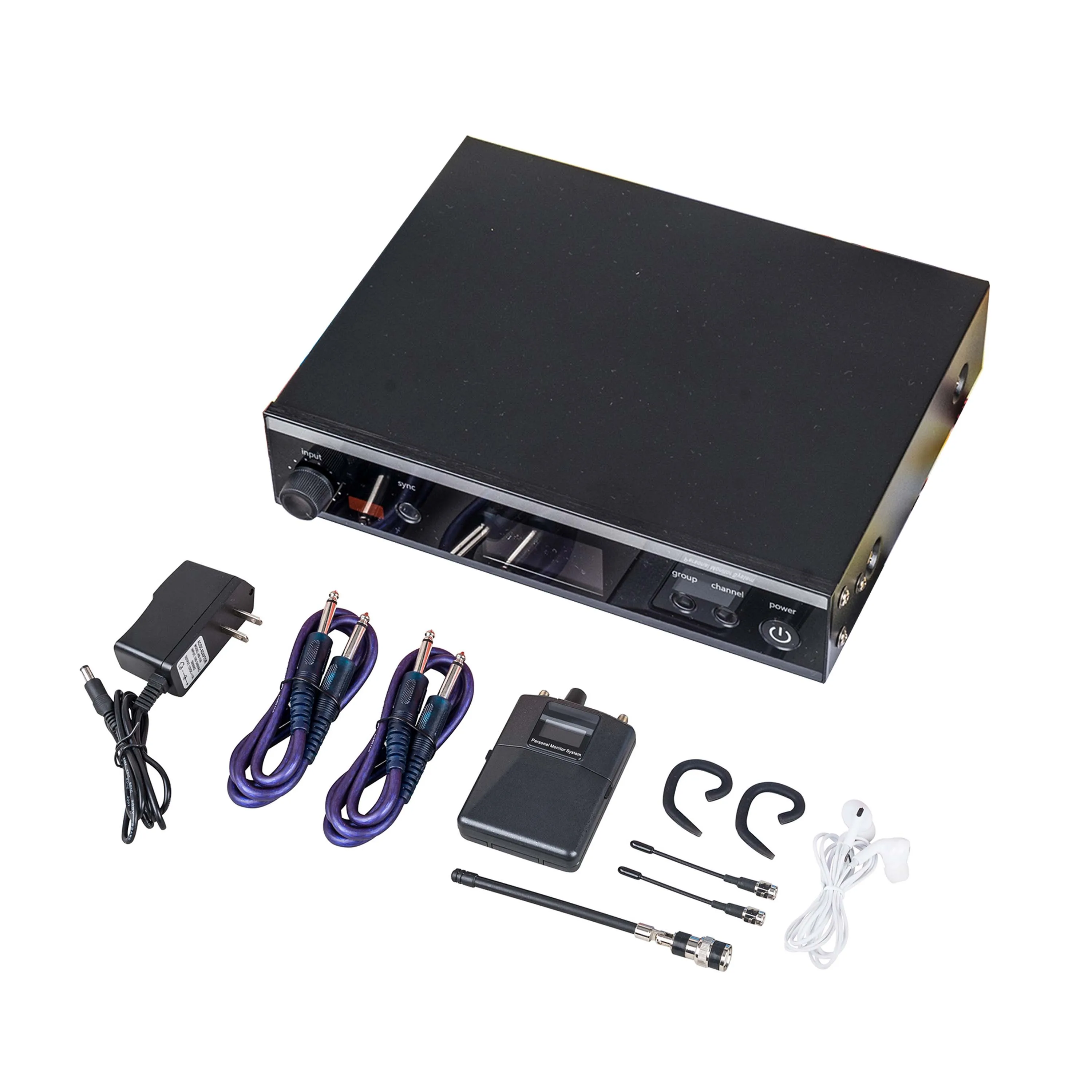 SENNESAI Sistema de monitoreo profesional PSM300 Retorno de escenario Estéreo Monitor personal en el oído Equipo de audio profesional inalámbrico, 500 MHz