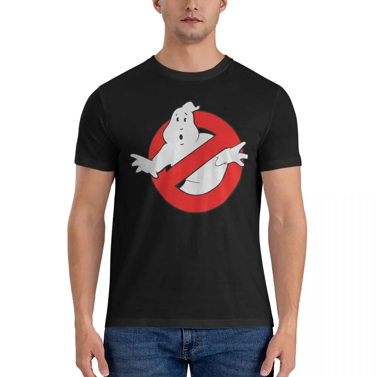 Ghost Busters T-Shirts Men Women Ghostbusters Movie Awesome Cotton Tee Shirt Round Neck Short Sleeve T Shirt Big Size Clothes